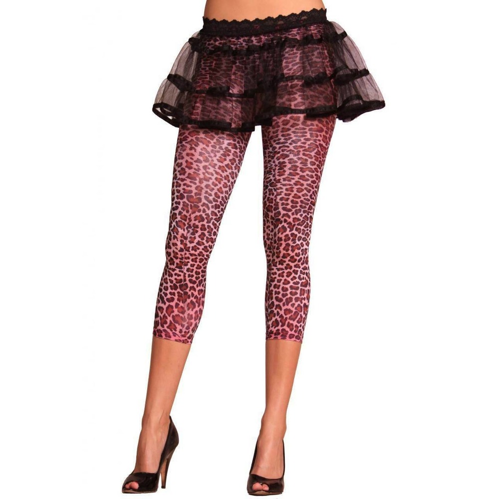 Lovely Day Shiny‎ Capri Leopard Print…